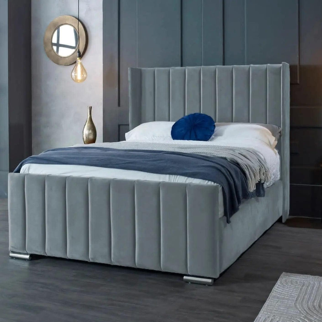 Bed with a Frame - Vienna Wingback Bed 4