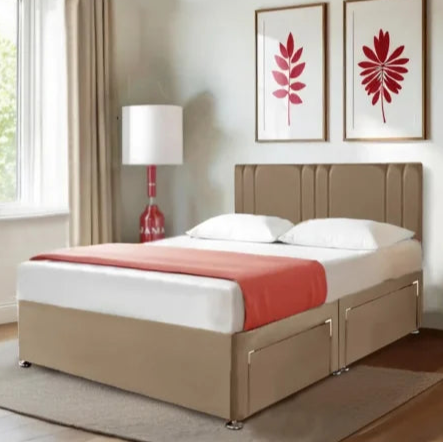 Divan Double Bed - Blue Divan Bed Frame