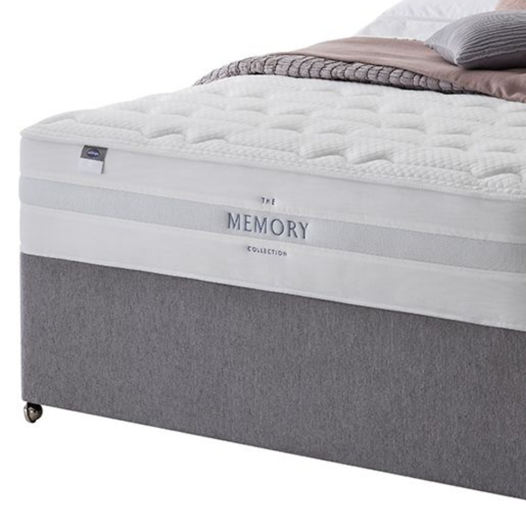 Divan Single Bed - Grey Upholstered Divan Bed Frame