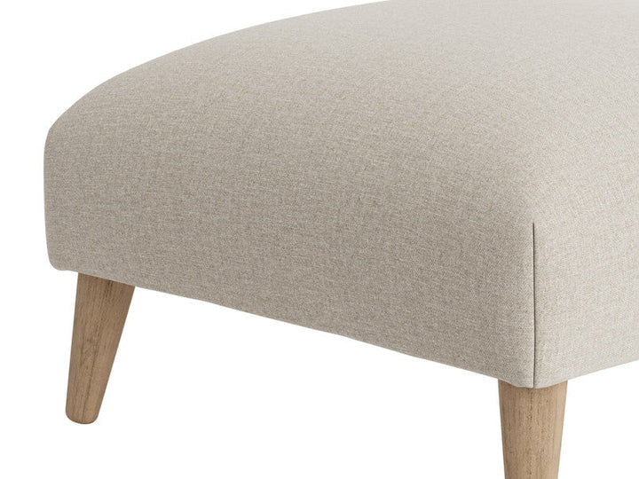 Footstool With Wooden Legs - Oxford Rest stool