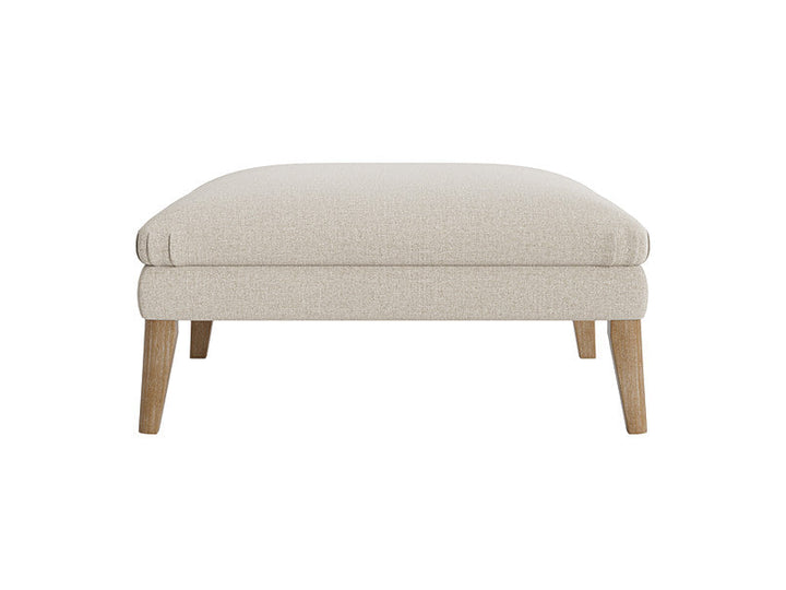 Footstool with Wooden Legs - Cozy Cushion Footstool 2