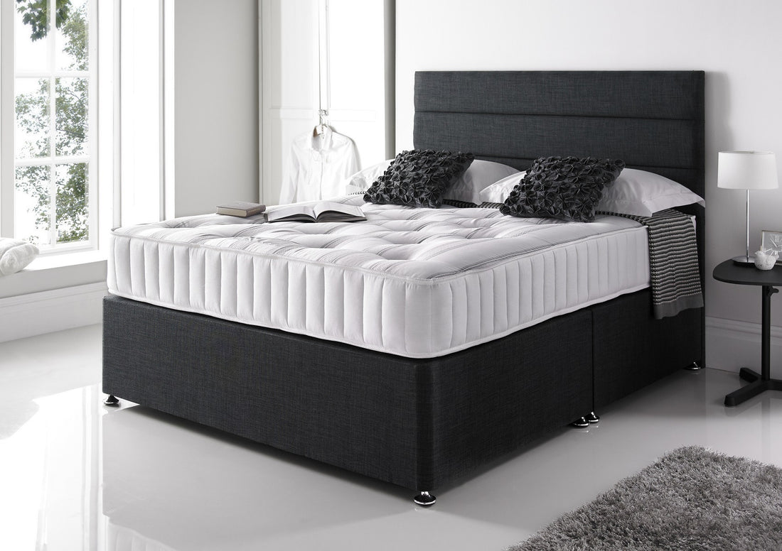 Single Divan Bed With Mattress - Horizontal Linear Divan Bed With Frame