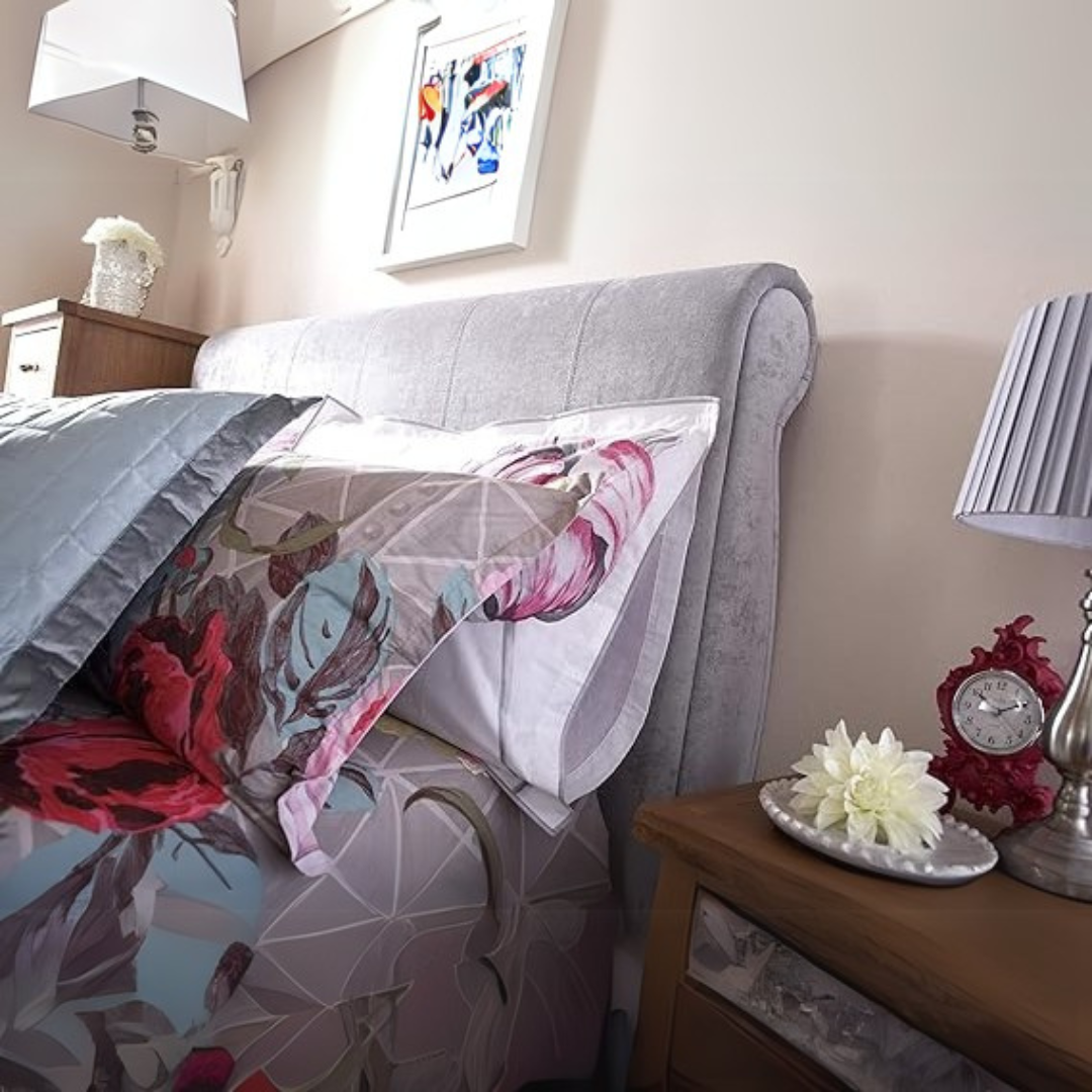 Small Double Bed Frame - Serenity Sleigh Bed 3