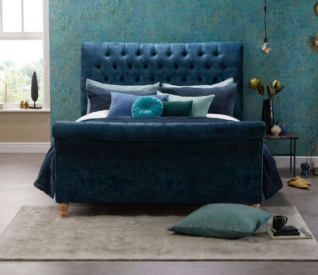 Bed Frame Double - Windsor Scroll Bed