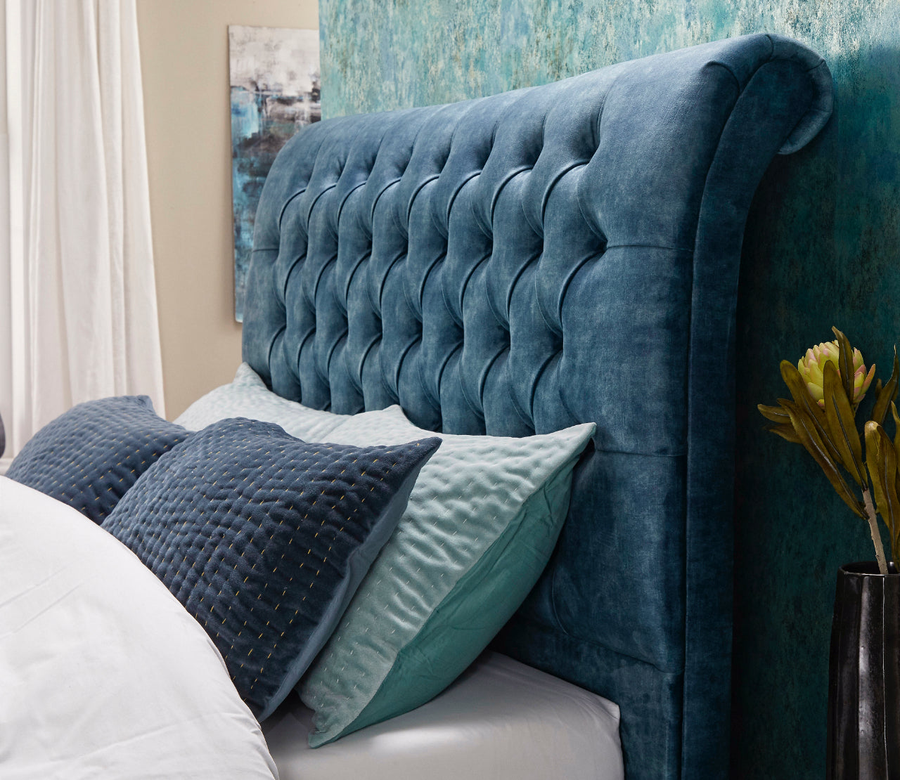 Bed Frame Double - Windsor Scroll Bed 4