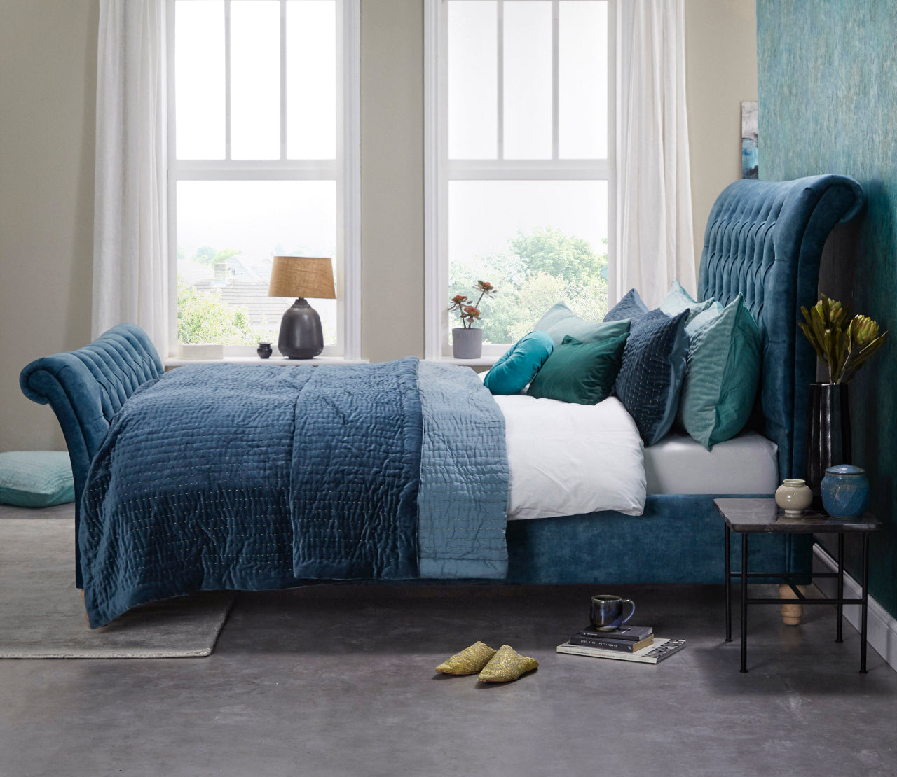 Bed Frame Double - Windsor Scroll Bed 5