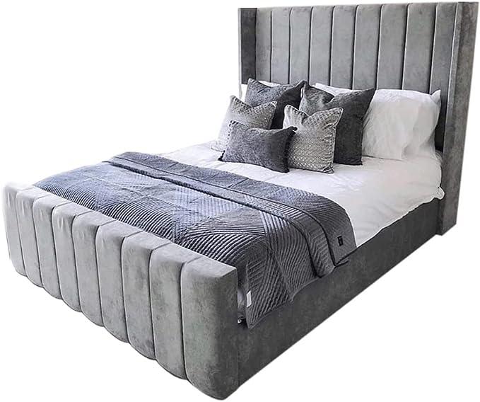 Bed Frame Double Bed - Elwood Wingback Bed 2