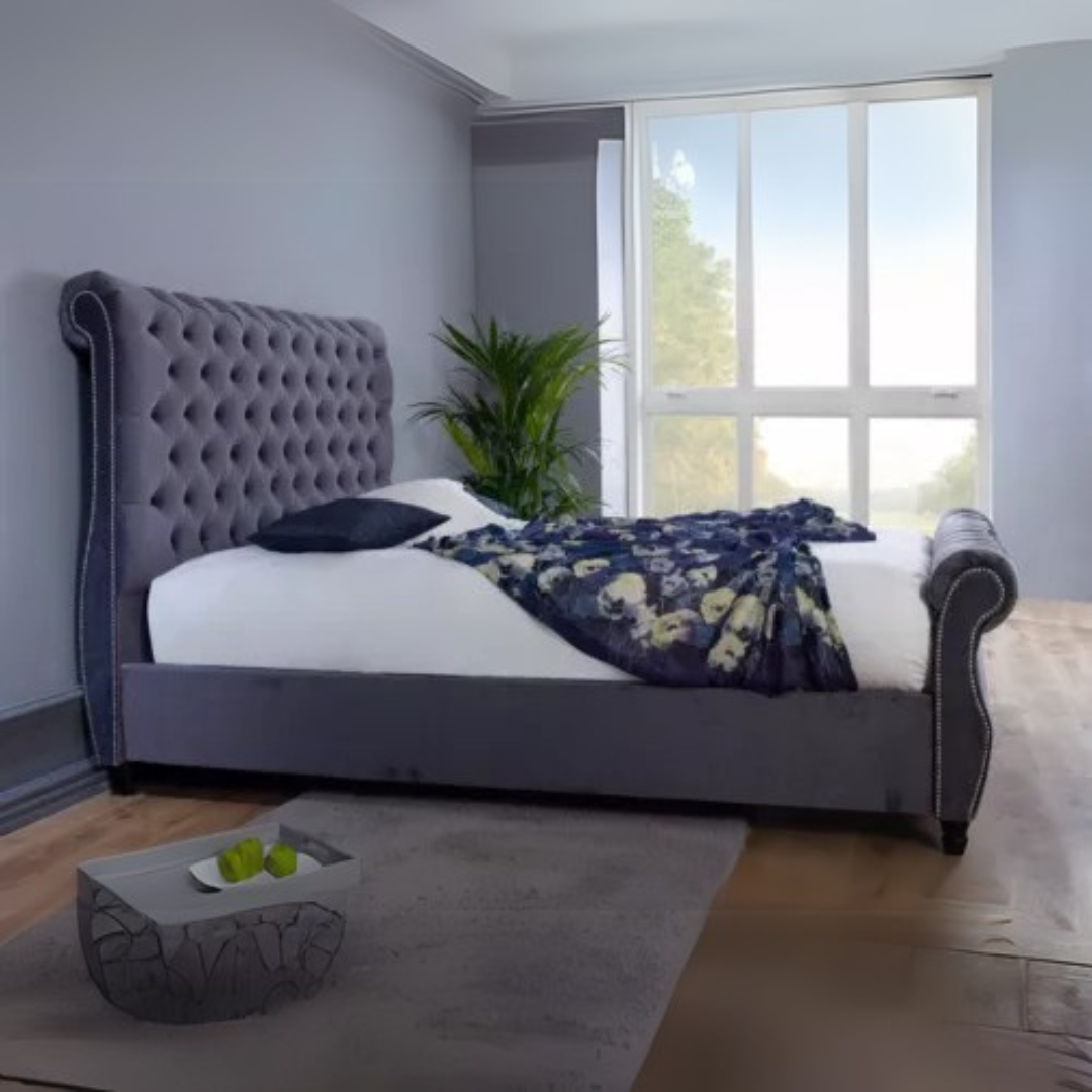 Bed Frame Single - Swan Chester Luxe Bed