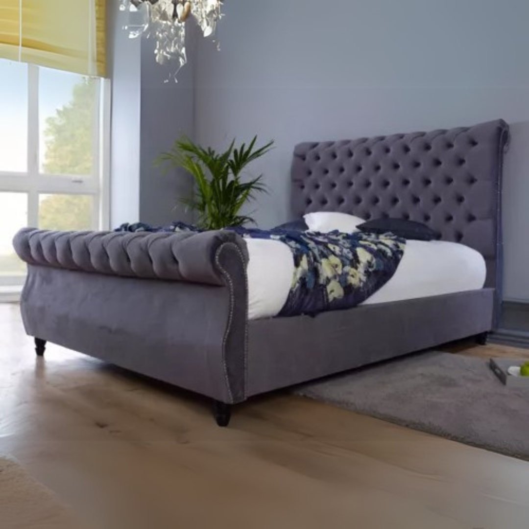 Bed Frame Single - Swan Chester Luxe Bed 3