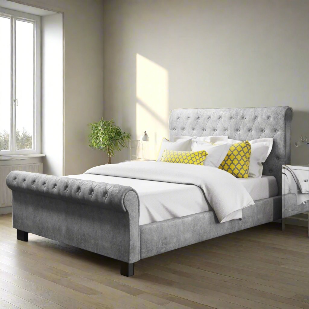 Bed Frame With Wooden Legs - Vienna Small Double Bed 2