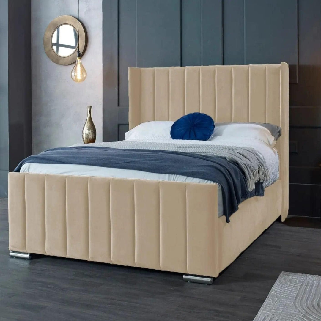 Bed with a Frame - Vienna Wingback Bed