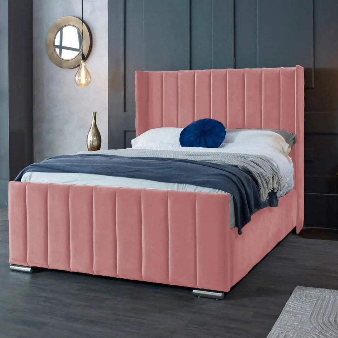 Bed with a Frame - Vienna Wingback Bed 3