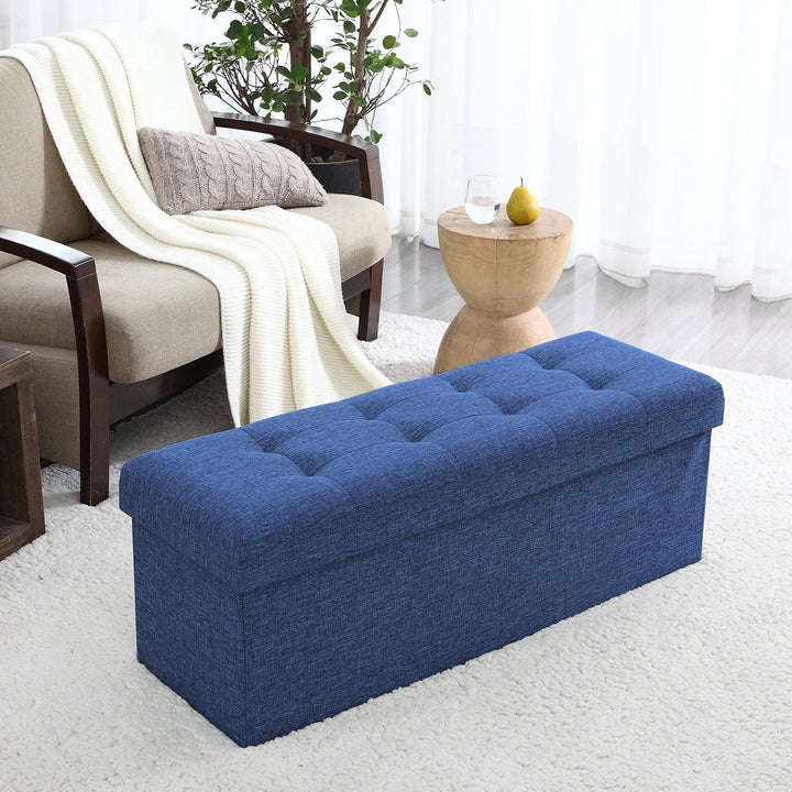 Chesterfield Blanket Box - Luxe Tufted Linen Storage Box
