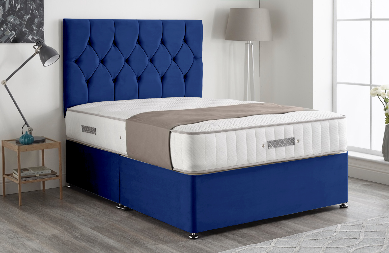 Divan Bed With Storage - Plush Fabric Divan Bed