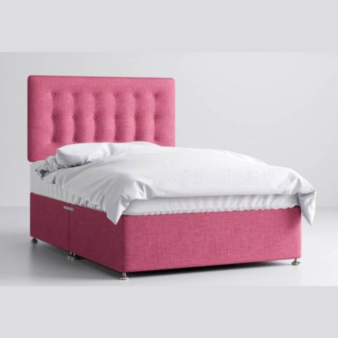 Divan Single Bed - Grey Upholstered Divan Bed With Frame