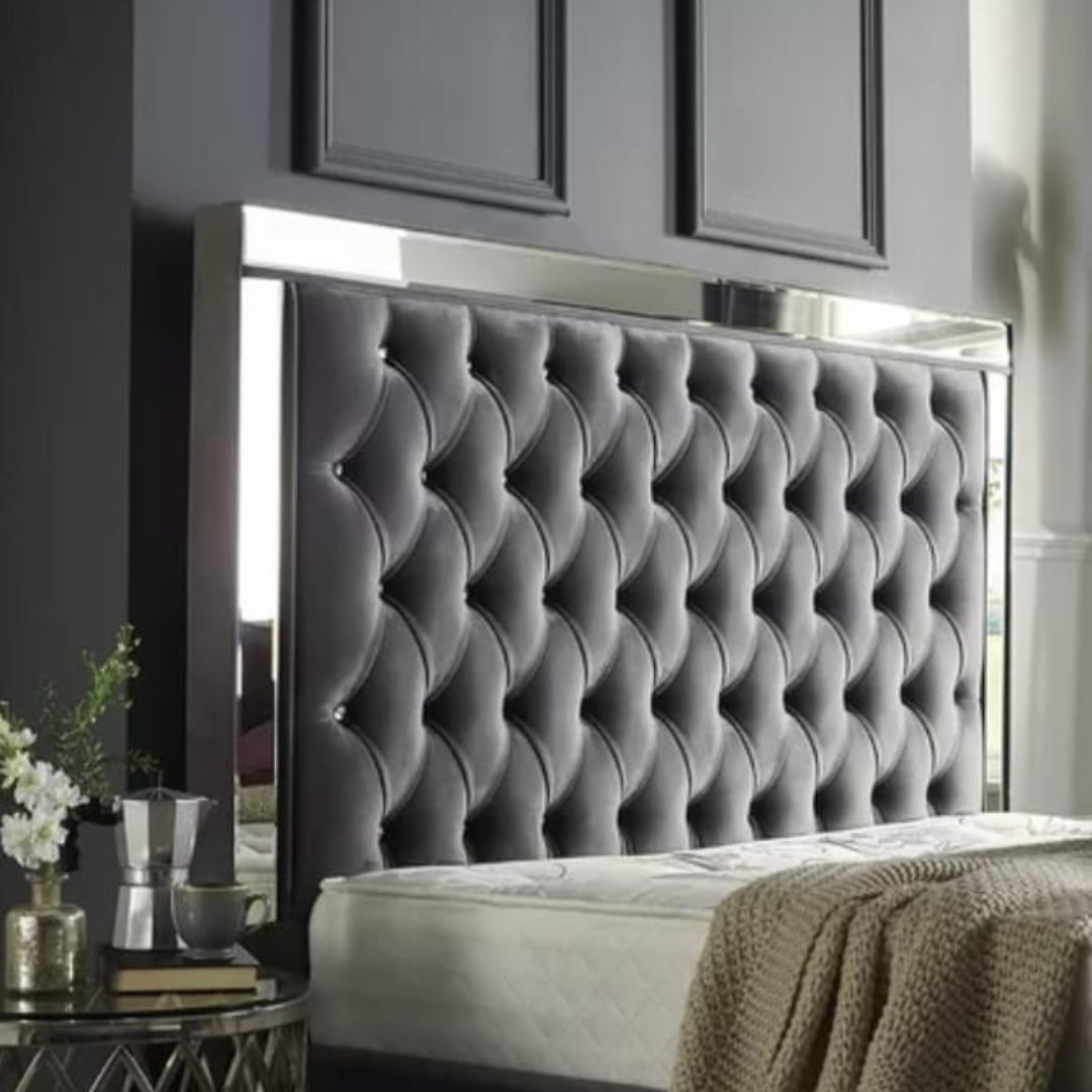 Double Bed Frame - Glimmer Chesterfield Bed Frame 4