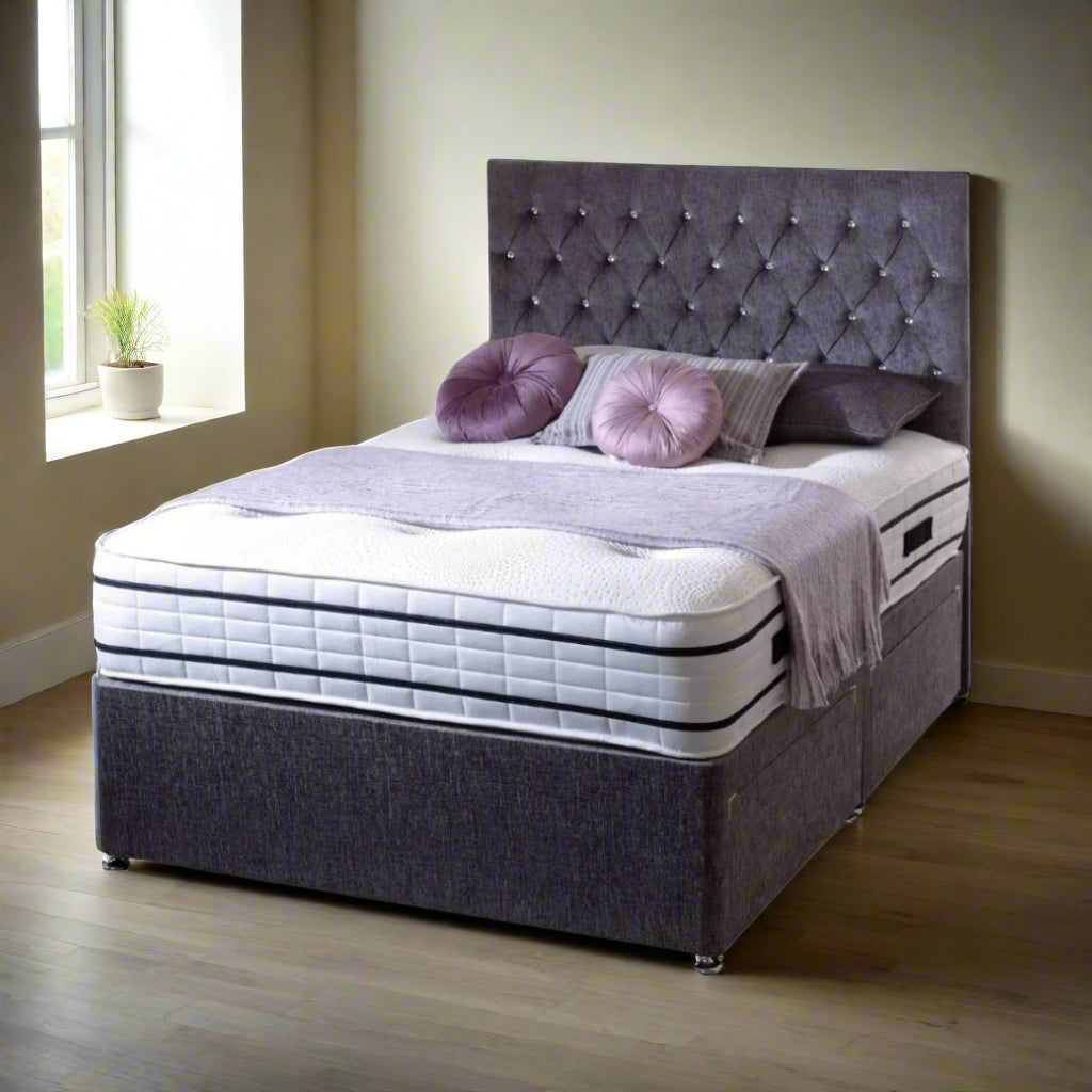 Double Divan Bed And Mattress - Chesterfield Divan Bed With Frame