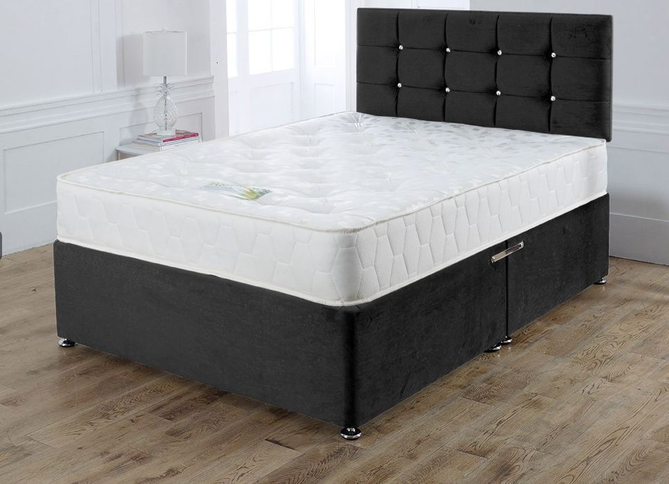 Double Divan Beds - Dream Weaver Divan Bed With Frame and Mattress