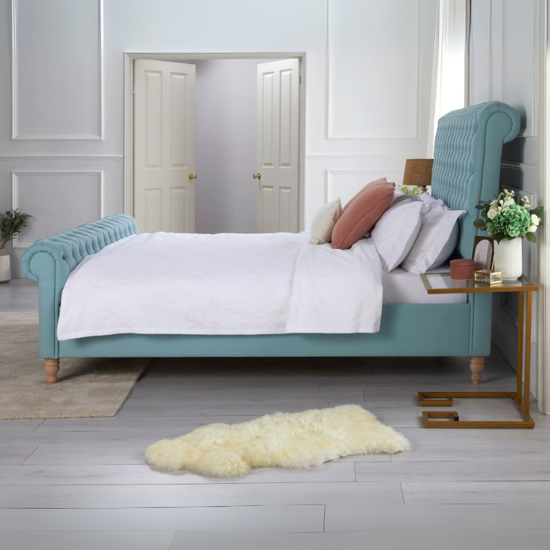 Double Wooden Bed Frame - Cambridge Scroll Bed 4