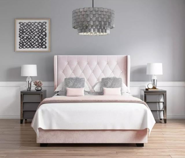 Framed Single Bed - The Kensington Wingback Bed