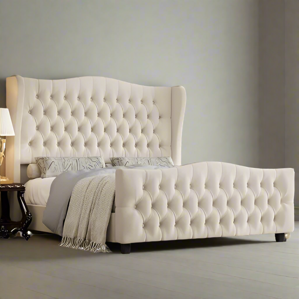 King Size Bed with Frame - Kensington Wing Bed 3