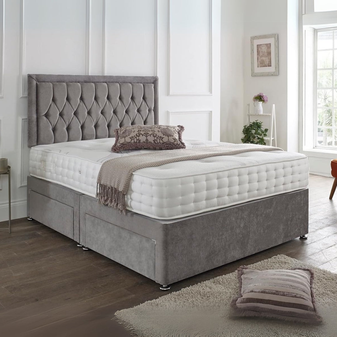 King Size Divan Bed - Luxury Divan Bed Frame With Mattress