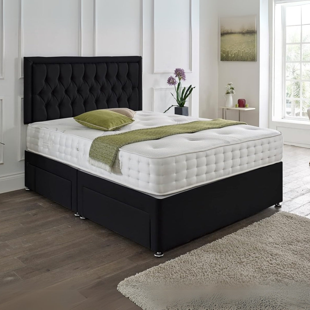 King Size Divan Bed - Luxury Divan Bed Frame and Mattress