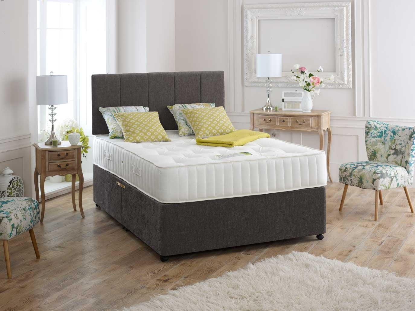 Ottoman Divan Bed - Linear Divan Bed With Frame and Storage