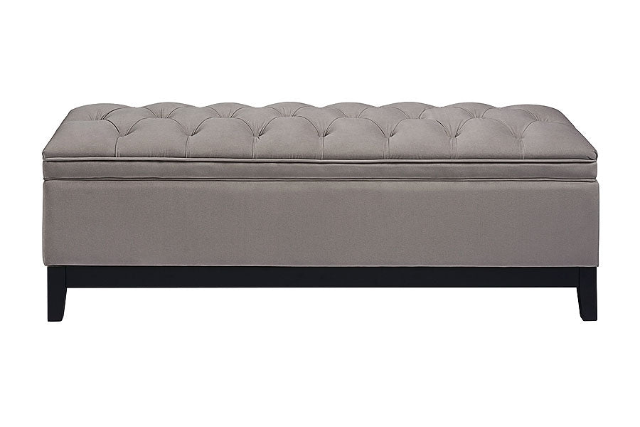 Ottoman Storage Box - Tidy Velvet Ottoman Storage Box