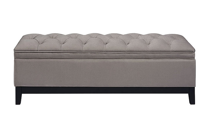 Ottoman Storage Box - Tidy Velvet Ottoman Storage Box