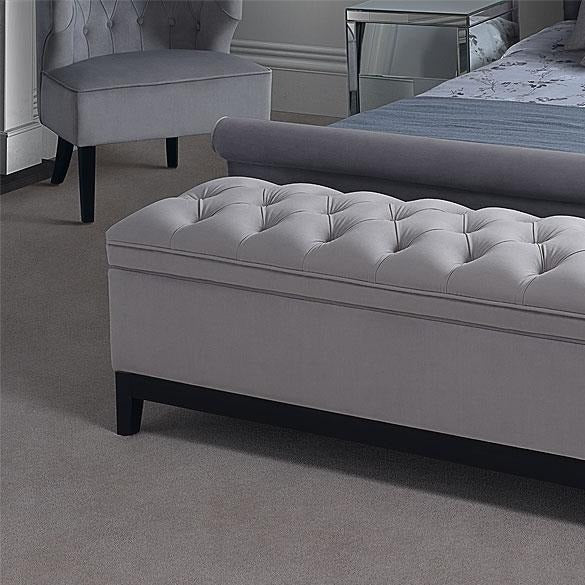 Ottoman Storage Box - Tidy Velvet Storage Box