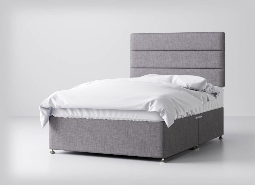 Single Divan Bed With Mattress - Horizontal Linear Divan Bed Frame With Storage