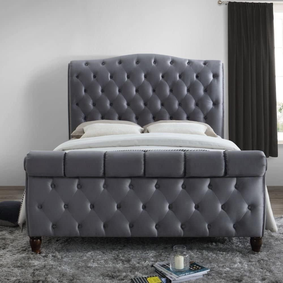 Single Storage Bed - Chester Scroll Bed