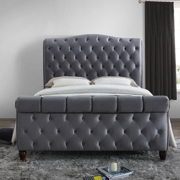 Single Storage Bed - Chester Scroll Bed