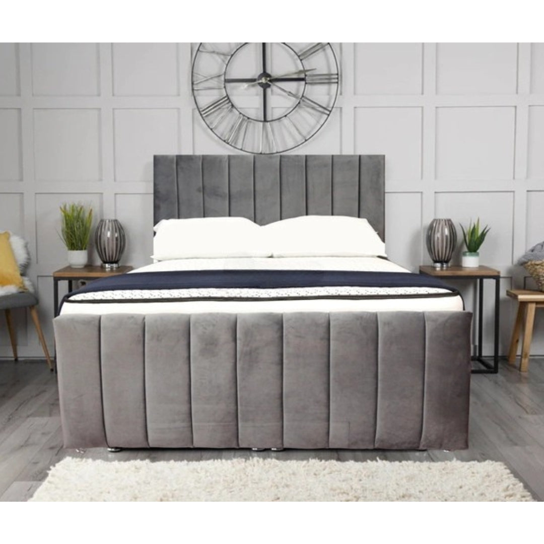 Small Divan Double Bed - Luna Divan Bed Frame With Mattress