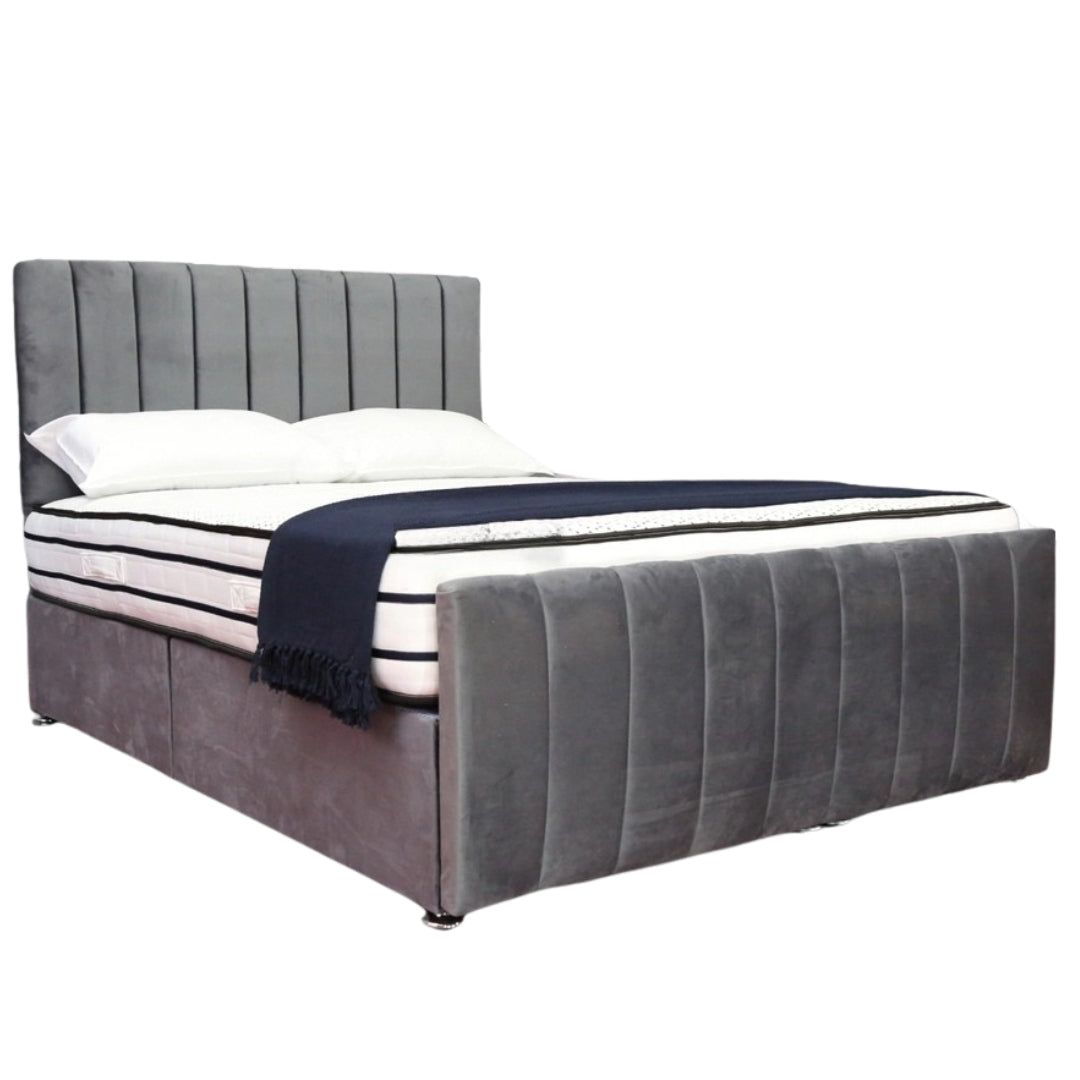 Small Divan Double Bed - Luna Divan Bed Frame With Storage