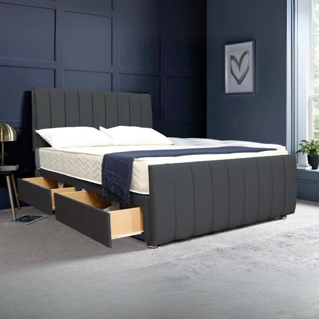 Small Divan Double Bed - Luna Divan Bed With Frame