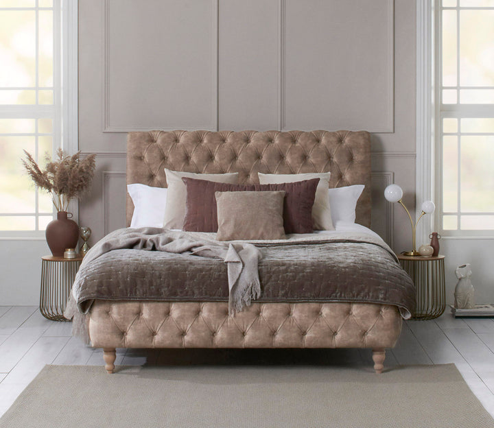 Small Double Bed Frame - The Balmoral Chesterfield Bed
